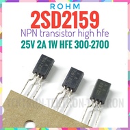 ROHM 2SD2159 NPN Transistor 25V 2A 1W High Hfe 300-2700 D2159 D 2159