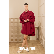 Runway Items | เดรสเชิตประดับโบว์อก