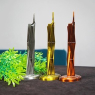 Merdeka 118 Building Model – Retro Zinc Alloy Landmark Decoration, World Architecture Collectible