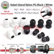 Cable Gland / Kabel Gland PG7 PG9 PG11 PG13.5 PG16 PG19 PG21 PG25 PG29 - Hitam, PG7