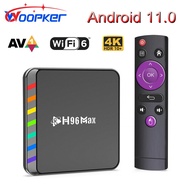 Woopker H96 Max W2 Smart TV Box Android 11 Amlogic S905W2 Quad Core WIFI6 AV1 4K tvbox  Voice Control Global Set Top Box