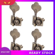 [Ready Stock] Guitar Vintage Open Bass Guitar Tuning Key Pegs Machine Heads Tuners 4R for 4 Strings Bass