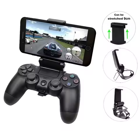 Mobile Cell Phone Stand For PS4 Controller Mount Holder Bracket For PlayStation 4 Slim Pro Gamepad A