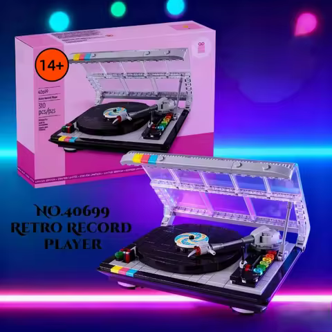 MOC 40699 Classic Festival Retro Record Machine Building Block Model Bricks 310PCS Toys Kids Christm