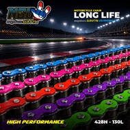 ORCA NGO MOTORCYCLE CHAIN 428H 130L COLOR GOLD, RED, GREEN, BLUE, PURPLE, PINK - RANTE 428 H 130 L U