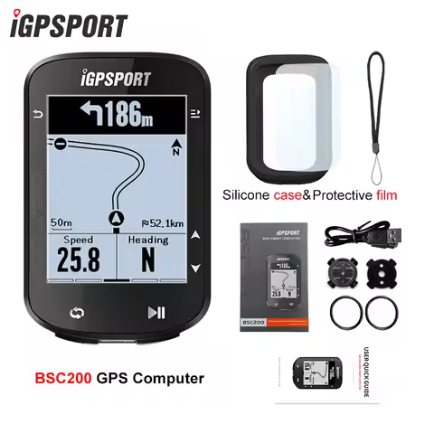IGPSPORT BSC200 BSC200C bike GPS Computer Wireless Speedometer Bicycle Digital ANT+ Route Navigation