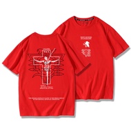 เสื้อยืดแขนสั้น พิมพ์ลายอนิเมะ Neon Genesis Evangelion Second Apostle Lilis สไตล์สตรีท สําหรับผู้ชาย