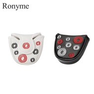 Ronyme Mallet Putter Cover Waterproof Half Round  Protector Plush Inner Lining
