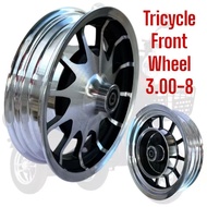 3.00-8 Tricycle Front Wheel Rim Depan Scooter Tiga Roda Electrik 13x3 Electric Scooter 3 Wheel Sport