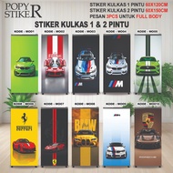 1-DOOR FRIDGE STICKER 2-DOOR FRIDGE STICKER WITH SPORT CAR MOTIF