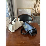 Niche High-Grade Leather Baguette Bag Fold Commuter Casual Handbag Messenger Bag Ring New Baguette B