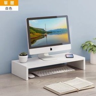 森之部落 - 【特價出售】桌面電腦顯示器增高架（白楓木色 一層）