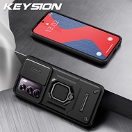 Keysion Ốp chống sốc cho Oppo RENO 12 Pro 5g trượt đẩy kéo bảo vệ ống kính máy ảnh đế dạng nhẫn vỏ đ
