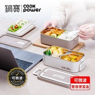 【CookPower 鍋寶】不鏽鋼雙層可微波餐盒(BW-208)