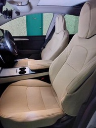Tesla Model Y 3  Nappai Car Seat Cover (beige) 纳帕皮座半包 全包座椅套 (多色)