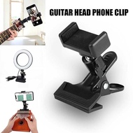 Guitar Head Clip Holder Live Broadcast Bracket Clip Mobile Phone Cellphone Kalimba Support 088