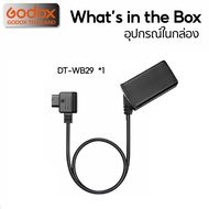 Godox Battery DT-WB29 Dummy Battery Cable สำหรับใช้แทน Godox Battery WB29 ( D-Tap Port to AD200 AD20