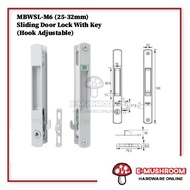 Mobel A8 Sliding Door Lock With Key (Hook Adjustable)