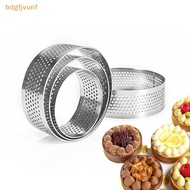 BDGF 5/6/7/8/9/10 CM Perforated Tart Rings With Hole Stainless Steel Tart Bottom Tower Fruit Pie Qui