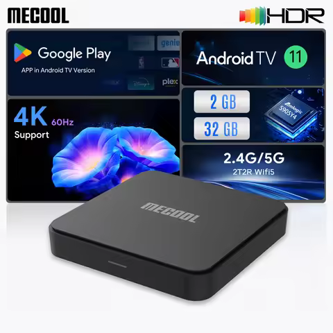 MECOOL TVBox KM7 SE Android 11 Google Certified With 2G+32G S905Y4 BT5.1 WiFi 2.4G&5G AV1 HDR Google