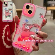 Suitable for iPhone16/15/14/13/12/11/X/XR/Xs Luminous LED Phone Case, Flashing iPhone 15Pro LED Phon