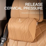 Car Seat Cushion Luxury Leather Anti-Slip Support Cushion Universal Headrest For Icar 03 03T V23 V23