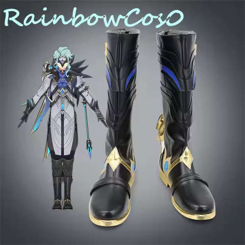 Genshin Impact Dotorre Cosplay Shoes Boots Game Anime Halloween Christmas RainbowCos0 W2819
