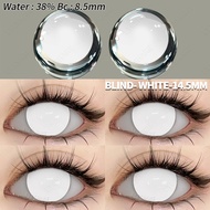 Eyeshare【COD】Softlens WHITE BLACK Soflen 14.5mm Cosplay Lensa Kontak Kartun Anime Mata Sharingan Nar