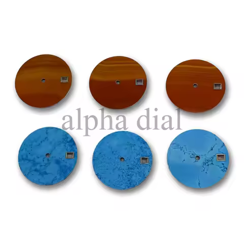 28.5mm Cornelian Turquoise Watch Dial Window No Logo For Seiko Datejust NH35/36 Automatic Movement C