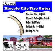 CO2 Deli Classic Tire – 26 x 1 3/8 (Wall White, 1 Pc)