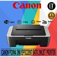 Canon E470 WIFI Printer -  Print, Scan, Copy, Wifi Ready (Ready Stock)