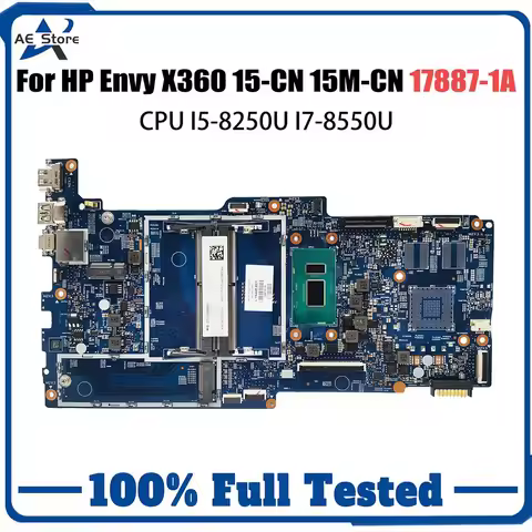 For HP ENVY X360 15-CN Laptop Motherboard 17887-1A L23825-601 SR3LA i5-8250U Notebook Mainboard Envy