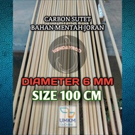 CARBON SUTET MENTAH D.6MM