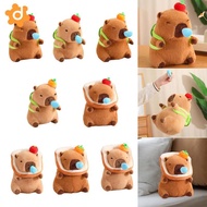 [utruiut0k] Capybara Plush Toy Plush Figure Toy Capybara with Pullable Snot Bubbles Plush Capybara D