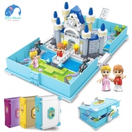 Creative Storybook Adventures Building Blocks Toy Compatible lego Brick Girls Princess Castle Education Build Toys