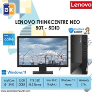 Lenovo ThinkCentre neo 50t-5DID i5-12400,32GB,1TB SSD,21.5",W11H,3YR
