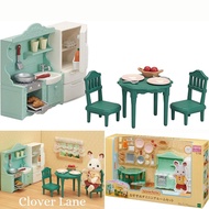 Sylvanian Families Kitchen Dining Furniture Room Set Doll House Accessories Miniature Toy