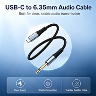 TOILEUM USB-C to 6.35mm 1/4" TS Guitar Recording Cable 16bit 48kHz Lossless Cord