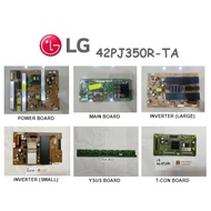 LG PLASMA TV 42PJ350 42PJ350R-TA Power Board EAX61415301 Main Board EAX61365503 Inverter Y-Buffer YS