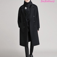 High Quality Jaket Lelaki Quality Cotton Men's long trench coat, autumn and winter woolen coat, men'