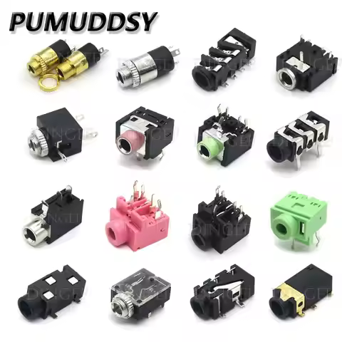 10PCS Headphone jack 3.5MM PJ Audio video female dual channel stereo jack Jack Socket Stereo Solder 