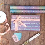 ELDGEAN Gift Wrapping Paper, Shimmery Star Dots Colorful Packaging Paper, Creative Roll Format DIY H