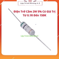 [Embedded Programming A-Z][G21] Combo of 10 2W 5% Plug-in Resistors with Values from 0.1R to