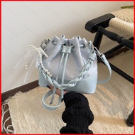 B4 Korean style fashion shoulder bag for women new drawstring casual work commuting sling bag 4B
