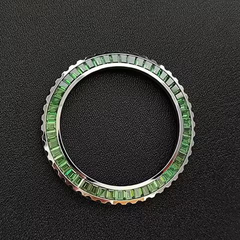 Watch accessories Seiko SKX007/009/SKXA35/SKX171 New 5 SRPD series Crystal Silver Steel Bezel