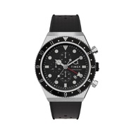 Timex Q Timex Three Time Zone Chronograph Men Watch Silicon TMTW2V70_00UJ