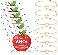 CERSLIMO Teacher Gifts - 6pcs Knot Bracelets for Women Teacher Appreciation Gifts, Best Thank You Gi