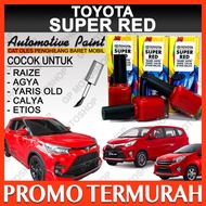 (100% ORIGINAL) CAT OLES PENGHILANG BARET MOBIL Toyota Super Red Merah Solid Glossy Calya Yaris Agya