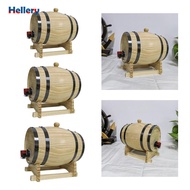 [Hellery] 1L/1.5L/3L Oak Barrel for Wine And Whiskey, Brew Accessories with Stand