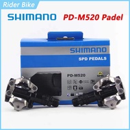 Shimano บันไดจักรยานเสือภูเขา PD M520คันเหยียบ SPD สำหรับจักรยานเสือภูเขาอะไหล่จักรยานเสือภูเขา PD-M520